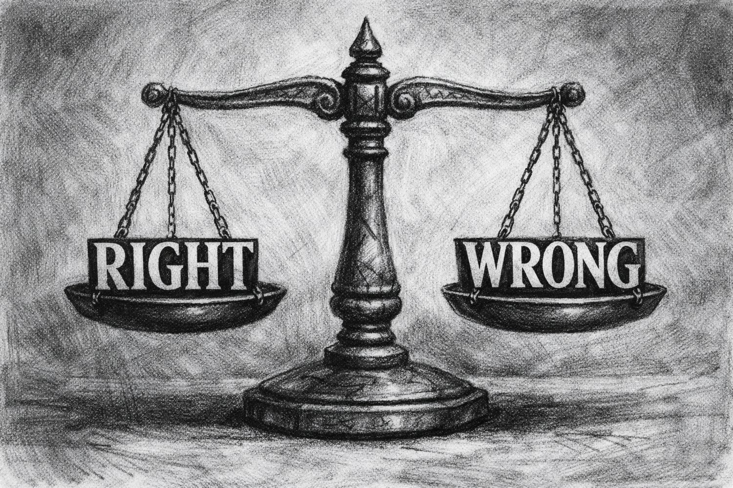 Artwork for The Balance of Right and Wrong